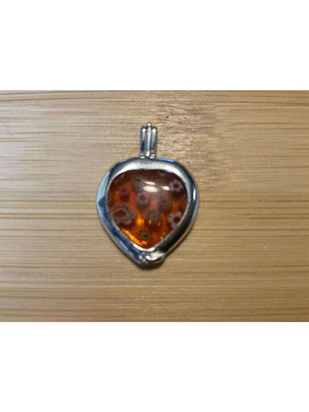 Mille Fleur Heart Pendant .925
